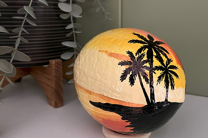 Sunset scene Coconut