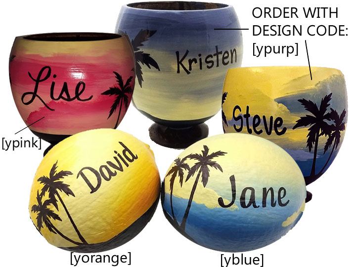 recycled and personalized coconuts